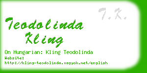 teodolinda kling business card